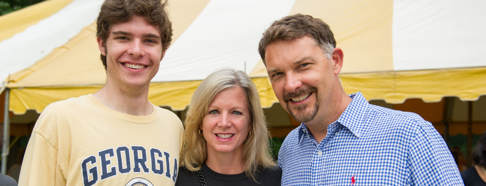 GA Tech student with parents